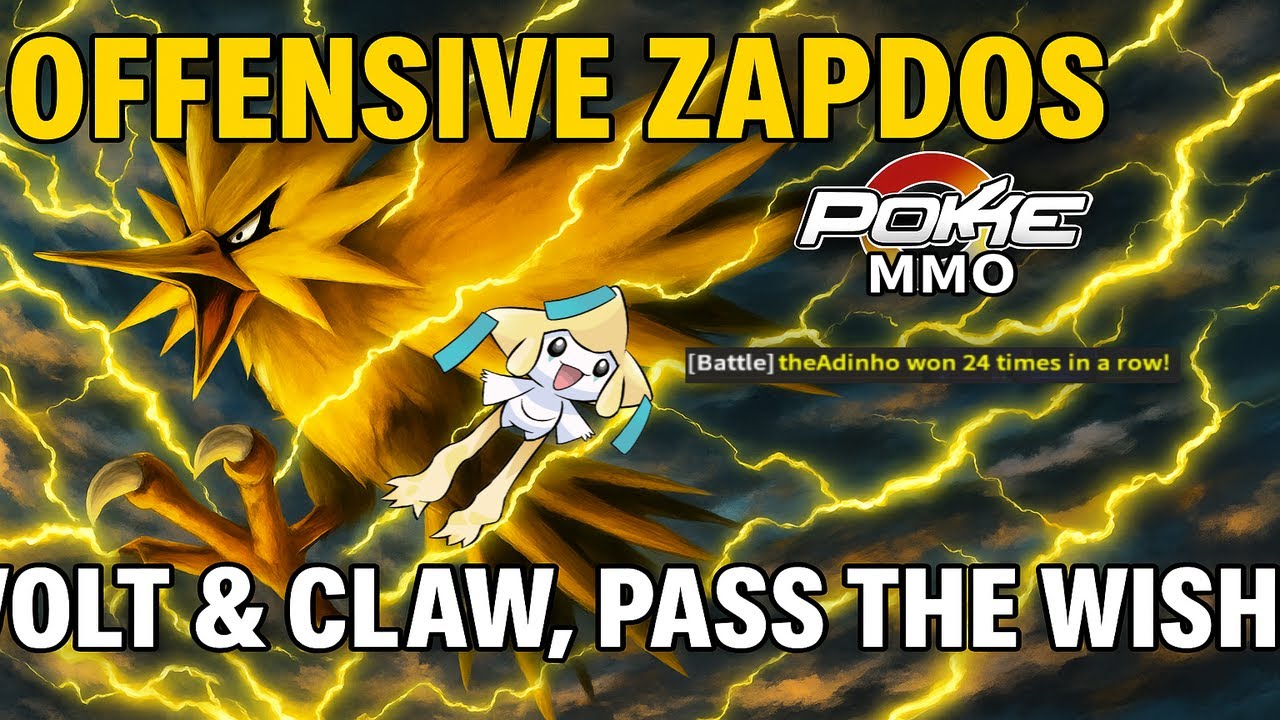 ⚡ OFFENSIVE ZAPDOS GOES CRAZY! VoltTurn + WishPass Team | PokeMMO PvP