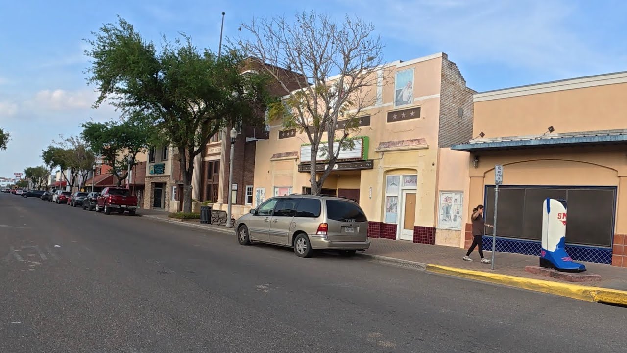 Walking the streets of Mercedes Texas 