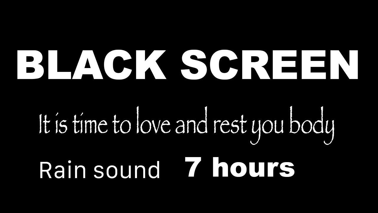 7 Hours Black Screen Calm Music | Relaxing Music to Help you Sleep, Deep Sleep, Inner Peace