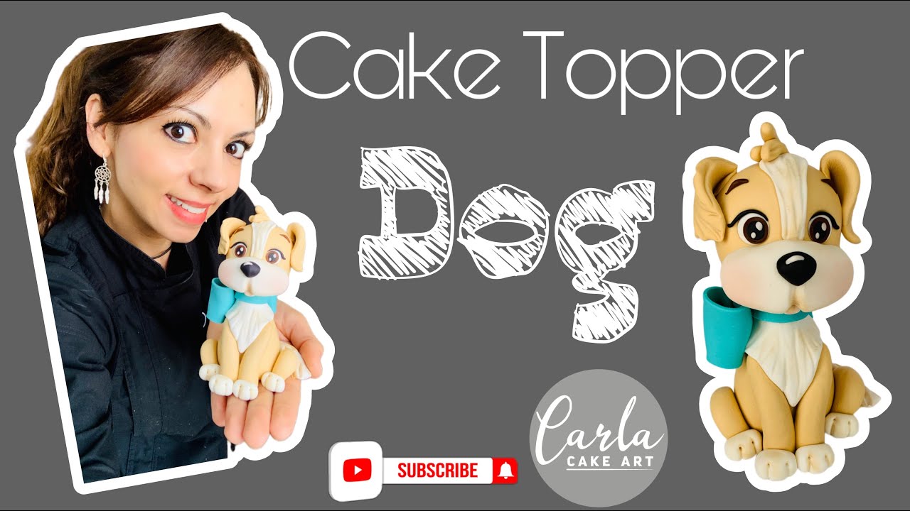 Cómo hacer un perro de fondant Dog Cake Topper