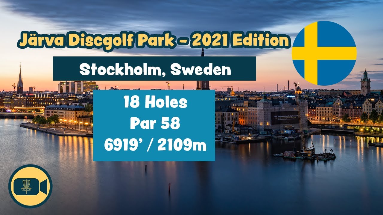 J&auml;rva Discgolf Park - 2021 Edition (Am Tees), Stockholm, Sweden - Disc Golf Course Preview