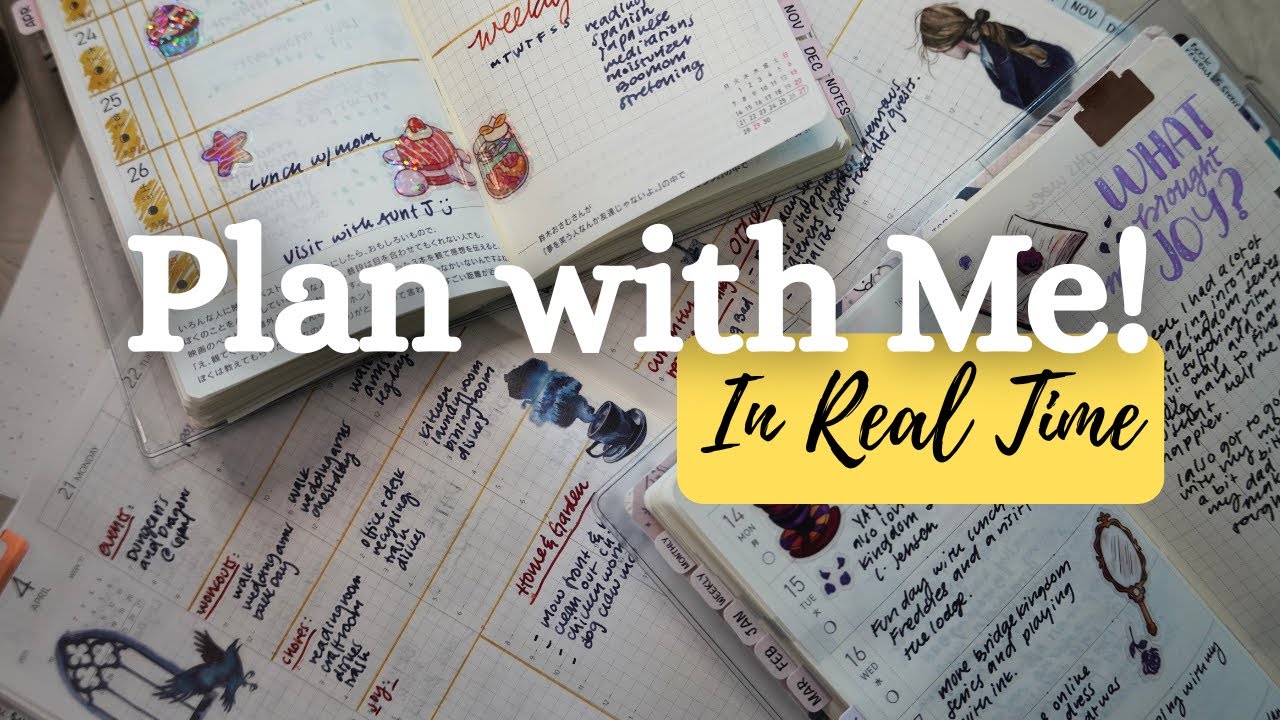 Journey Planner and Hobonichi Weeks Real Time Plan with Me! (3 Planners!)