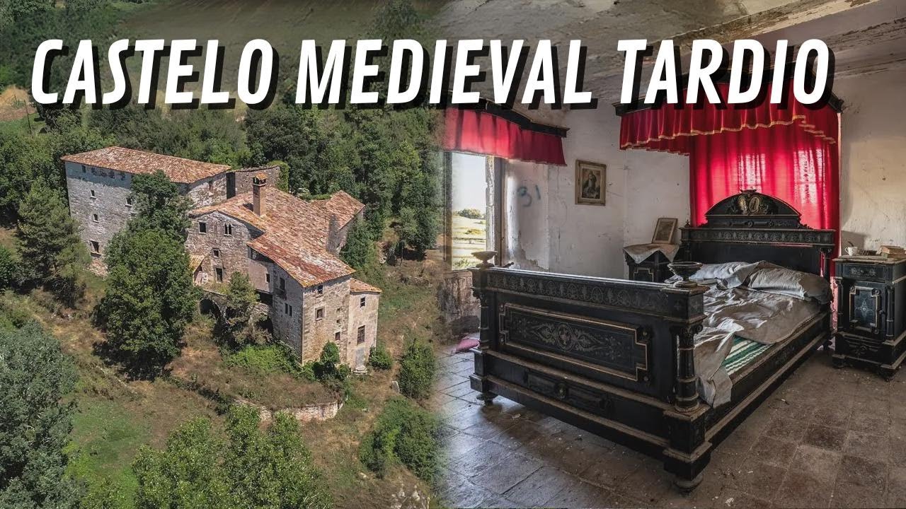 Castelo medieval abandonado na Espanha - Tudo foi deixado para trás