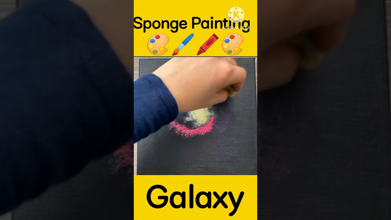 Sponge Galaxy Painting 