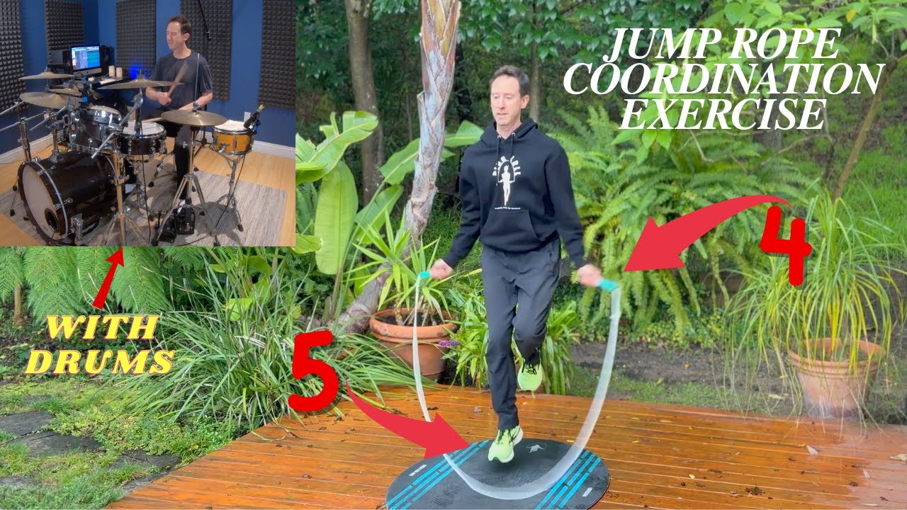 Jump Rope Coordination Exercise (with drums)
