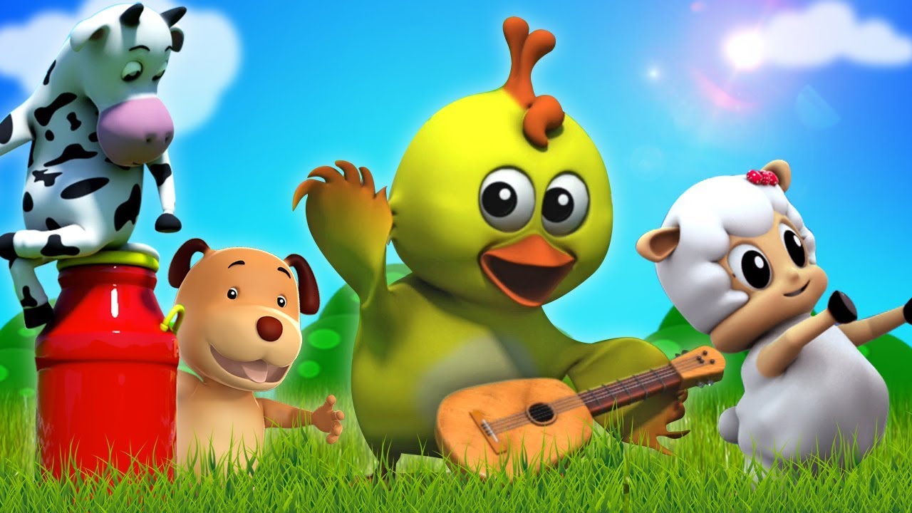 Os Sons Dos Animais | canções para crianças | Animals Sound Song