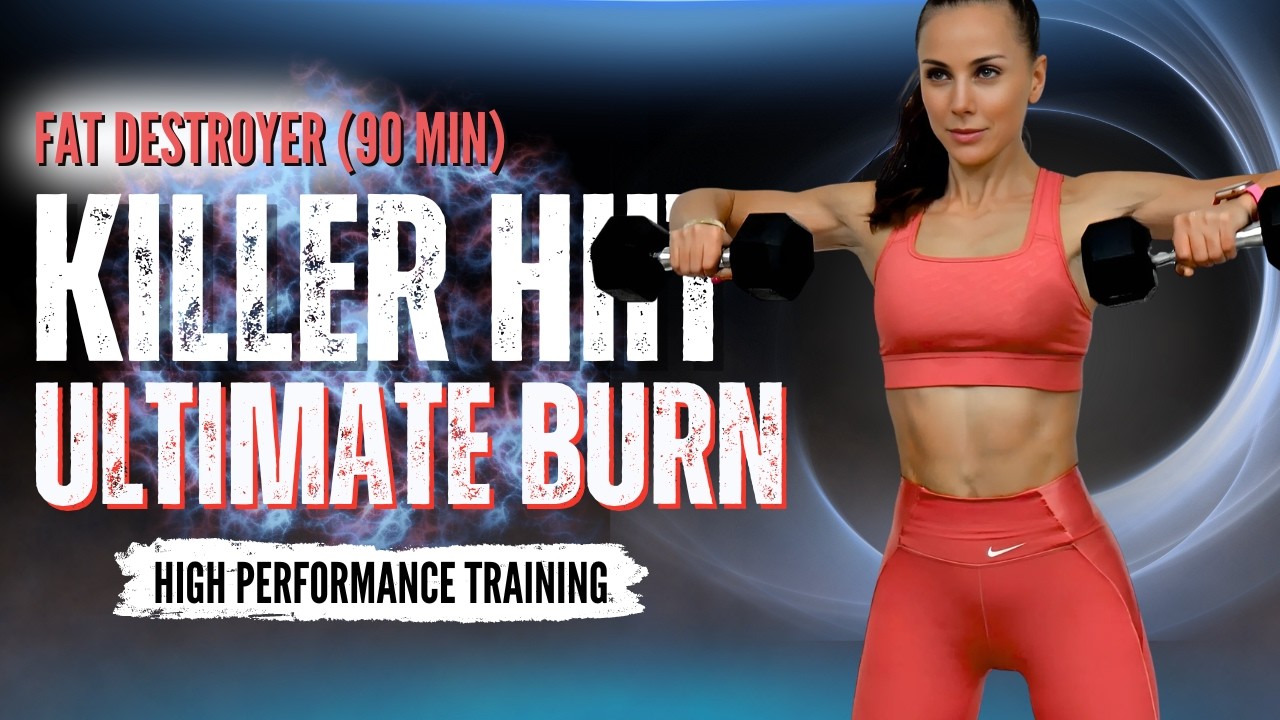 90-MIN KILLER HIIT Workout CHALLENGE | Shred Belly Fat, Total Body Sculpt, Build Abs -Super-Combo 🔥
