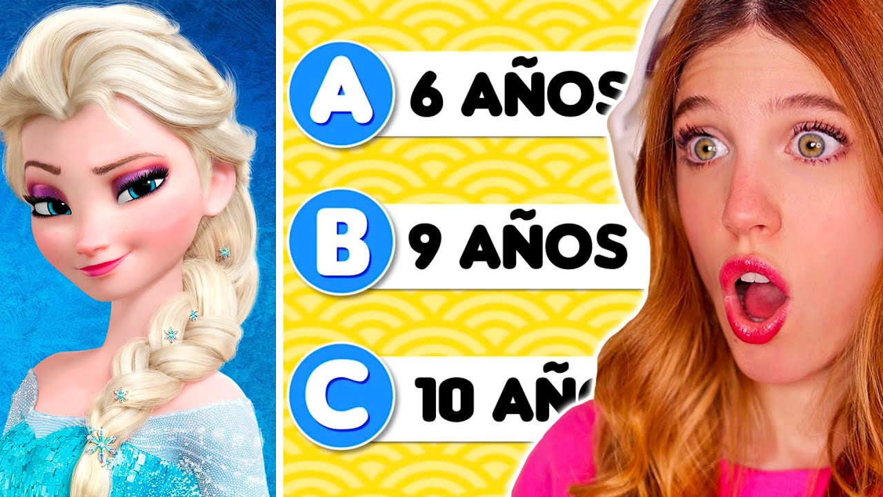 ADIVINA LA EDAD DE LOS PERSONAJES DISNEY!! *MUY DIFÍCIL* | Laia Oli Juegos