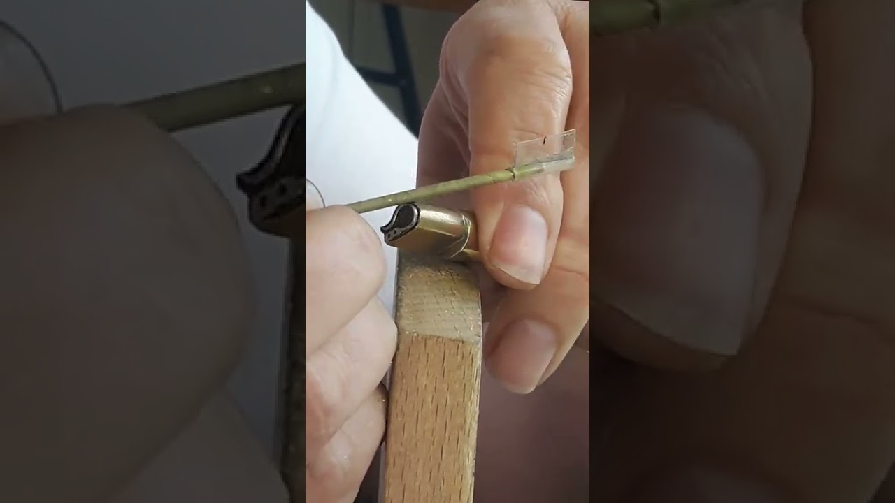 Bevelling and polishing the swan neck fine adjustment spring - Cornehl Watches