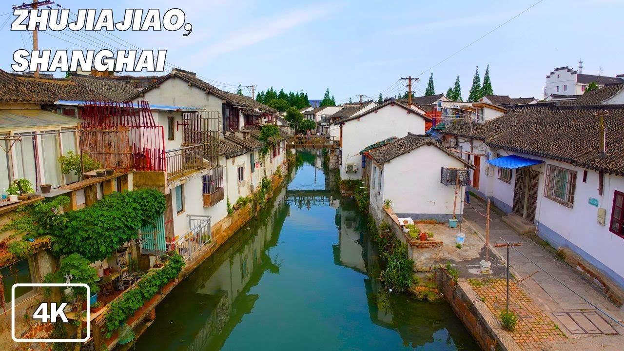 City Walk Tour in Zhujiajiao, Shanghai | Summer Walking Tour 2023 | 4K