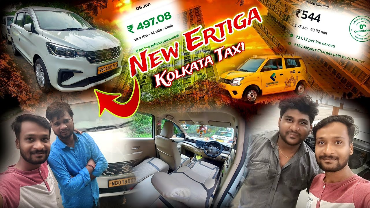 Commercial Ertiga Vxi 2025 - Ola Uber income Kolkata 😊 | Ertiga Full Information | Biker Boy Samir