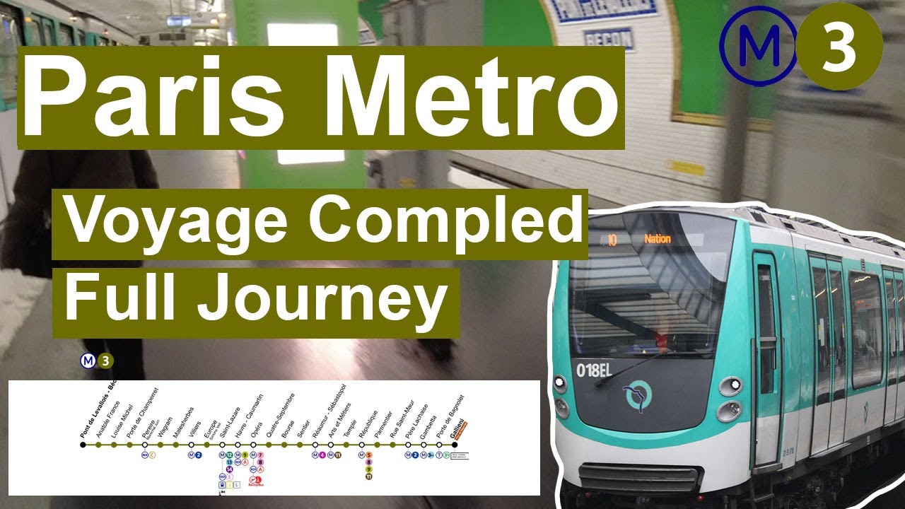Paris Metro - M3 Voyage Complet Full Journey [3/16]
