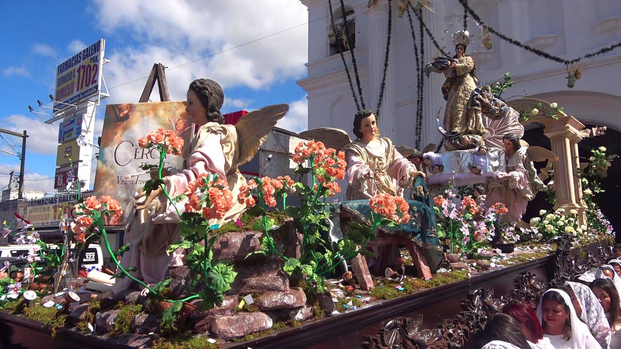 Salida Procesion Virgen Concepcion Villa Nueva (LA PATRONCITA) 7/12/2023 Guatemala