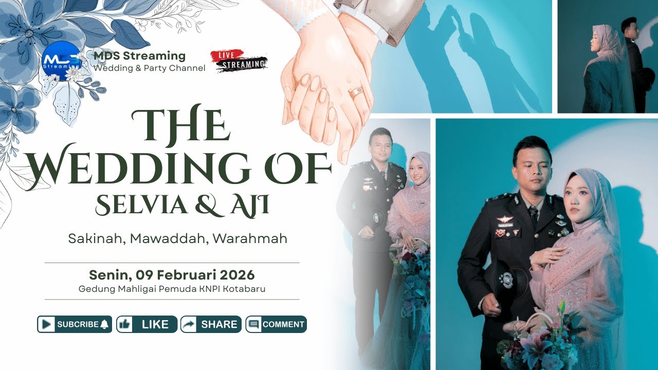 🔴LIVE RESEPSI PERKAWINAN AJI DAN SELVIA DI GEDUNG MAHLIGAI KOTABARU