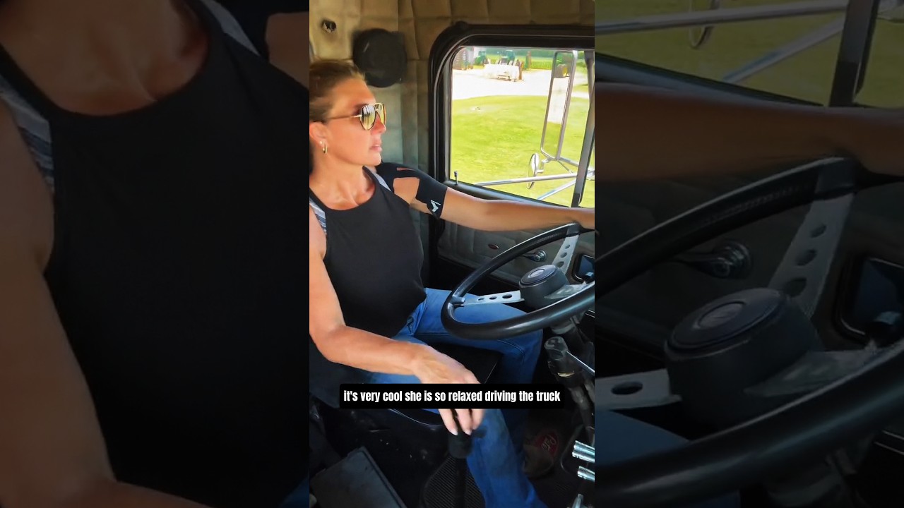 great and tough female truck driver‼️😱#shortvideos #americanhistory