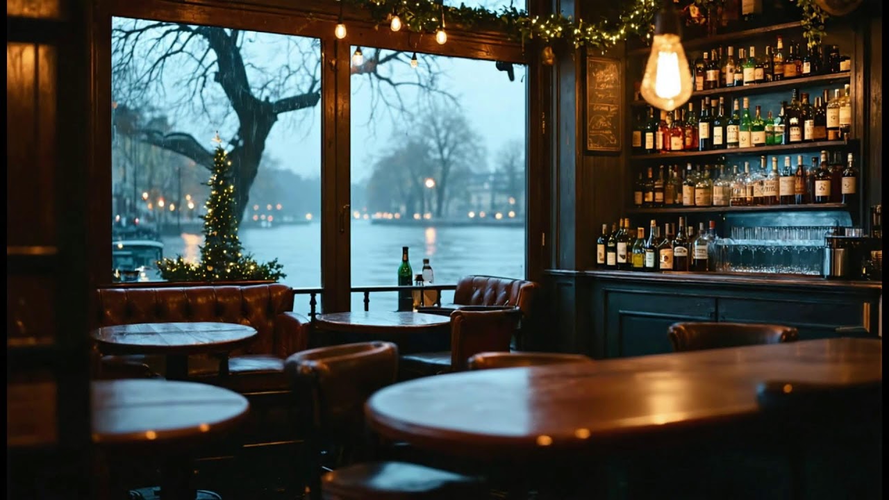 Relaxed Jazz Piano with Gentle Rain in Paris ☕ Soothing Coffee Shop Ambience for Deep Work Focus