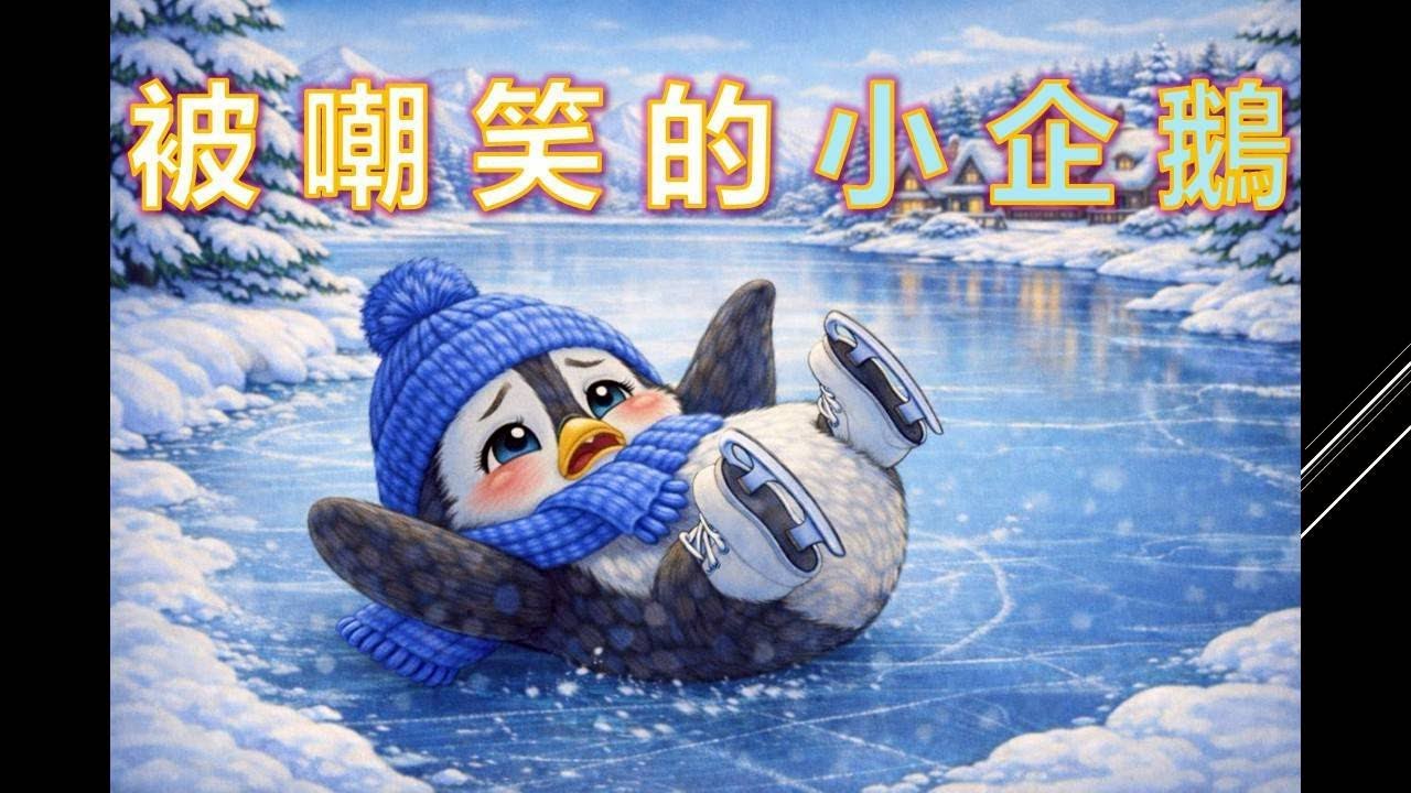 🐧《被嘲笑的小企鵝》被笑、被否定也不放棄？用故事陪孩子相信「努力會讓人慢慢變厲害」｜兒童成長故事｜親子共讀🐧