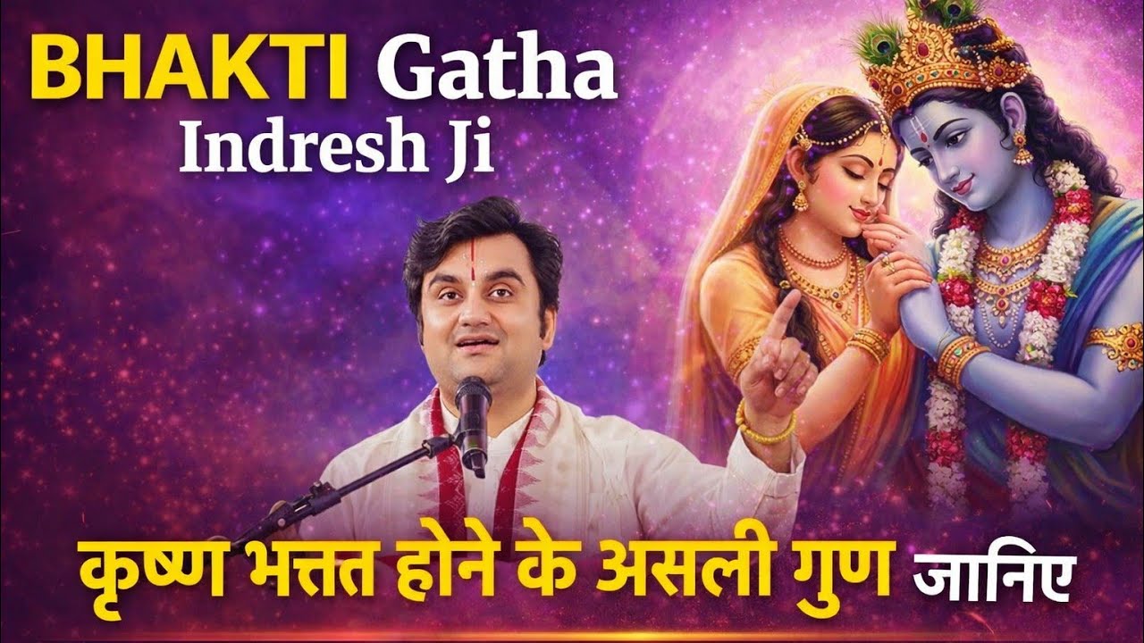 Bhakti Gatha Indresh Ji कृष्ण भक्त होने के असली गुण जानिए #bhagwatkatha #meerabhai