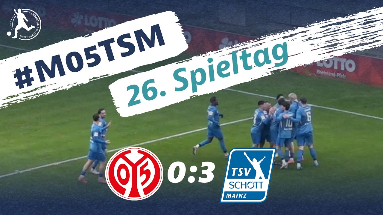 &Uuml;berraschung im Stadtderby | 1. FSV Mainz 05 II - TSV Schott Mainz | 26. Spieltag RLSW