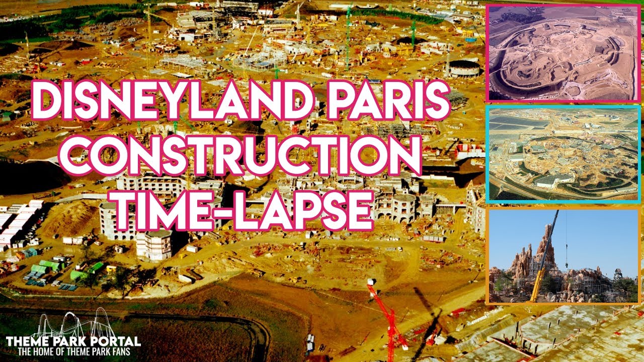 Disneyland Paris Construction Time-Lapse - Sleeping Beauty Castle, Big Thunder Mountain and More!