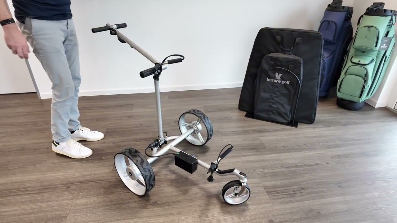 Erklärvideo Elektro Golftrolley X-Flat Pro Remote von leisure golf