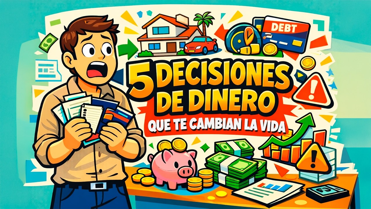 Educación FINANCIERA REAL 💰 5 DECISIONES de DINERO que todo ADULTO RESPONSABLE debe entender