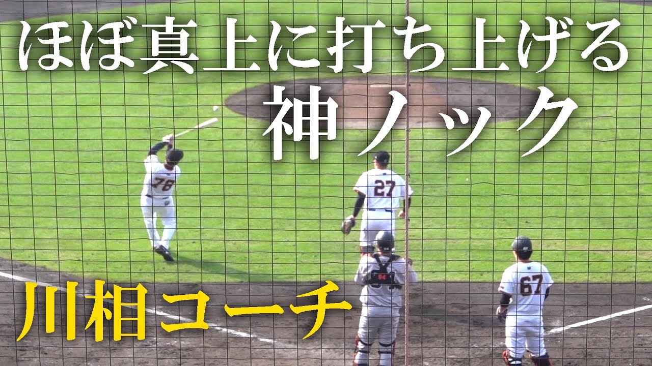巨人キャンプ フライノックが上手い川相コーチ（2024 0211）