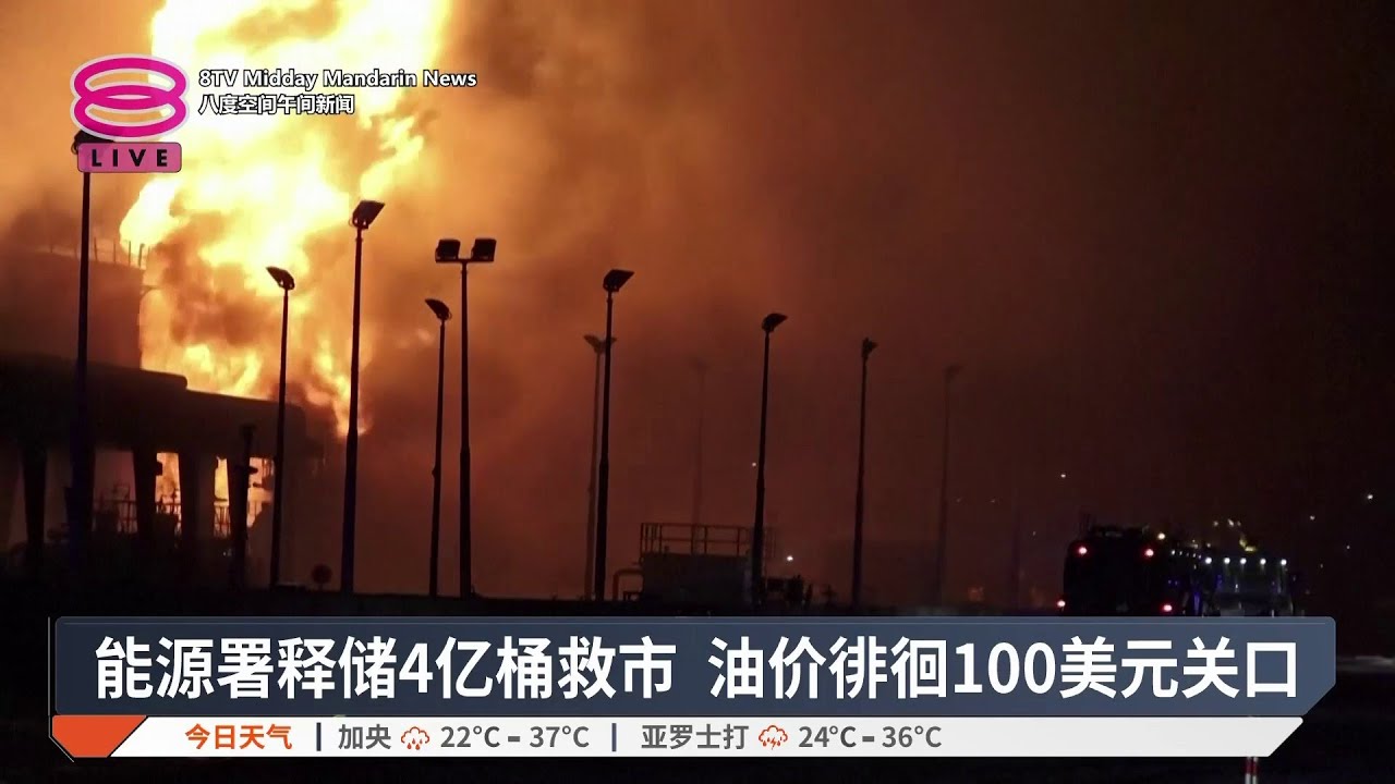 能源署释储4亿桶救市 油价徘徊100美元关口【2026.03.16 八度空间午间新闻】