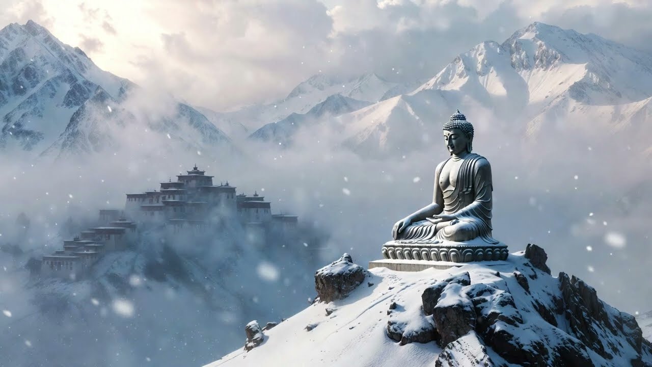 10 Min Arctic Zen: Deep Meditation under Northern Lights & Aurora Borealis 🌌🧘‍♂️ | Pure Zen Library