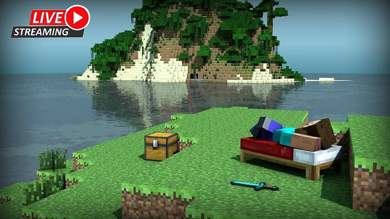 MINECRAFT Desert only Survival Live With Brown Pickaxe