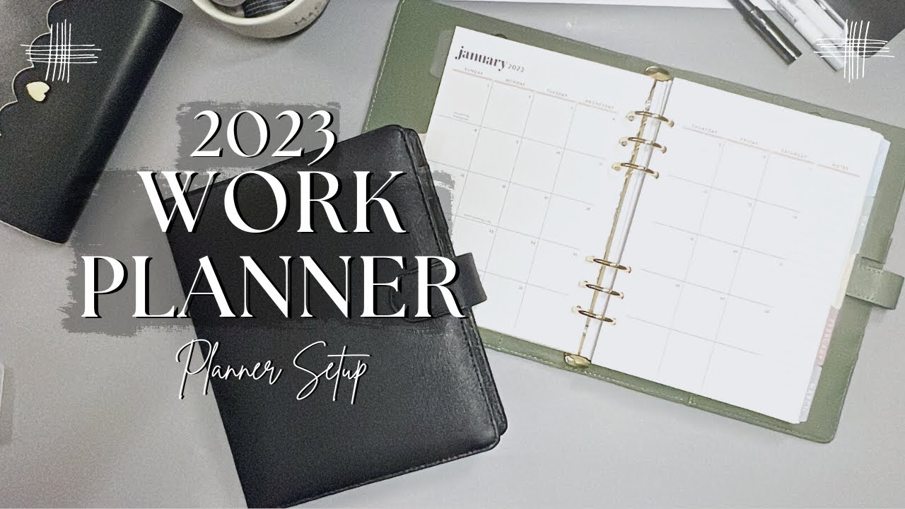 WORK PLANNER SETUP || A5 Erin Condren || 2023 Planner Set Up