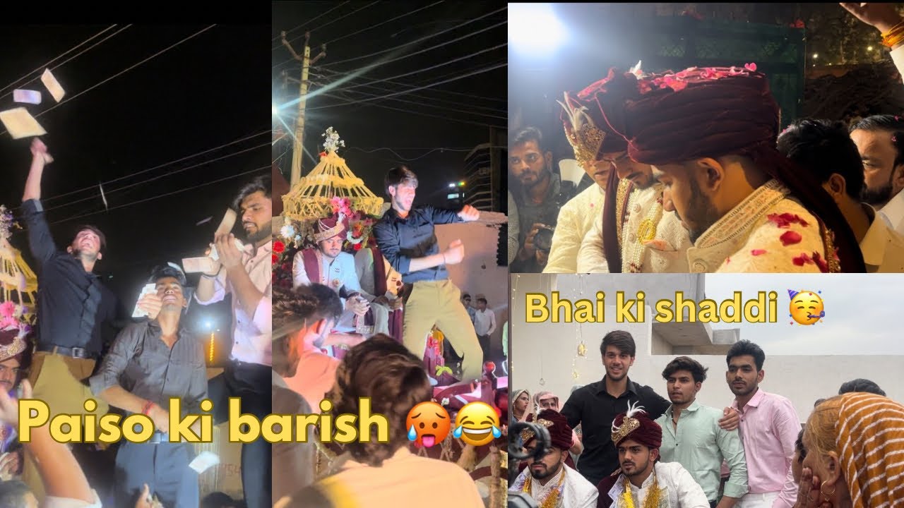 Bhai ki shaddi ma krdi paiso ki barish 💸😂||Gurjar’s wedding ❤️