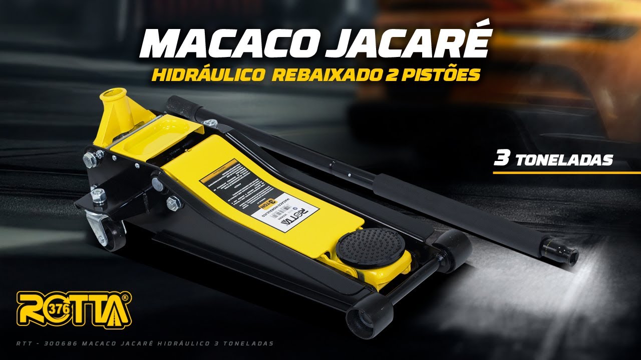 Macaco Hidr&aacute;ulico 3 Toneladas com 2 Pist&otilde;es &ndash; Pot&ecirc;ncia e Efici&ecirc;ncia! 🚗🔧