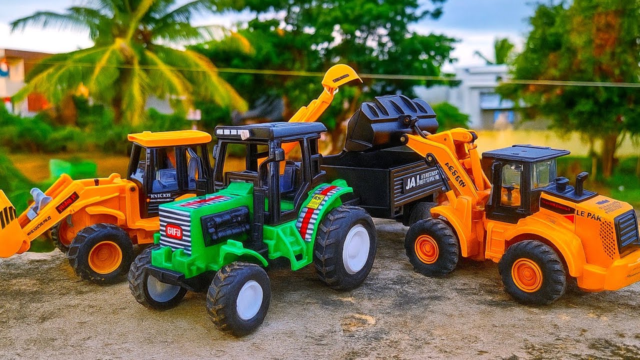 JCB 3DX | Bulldozer | Farming Tractor | Kids Toys | Miniature Model Toys | Toys Video Showdown |