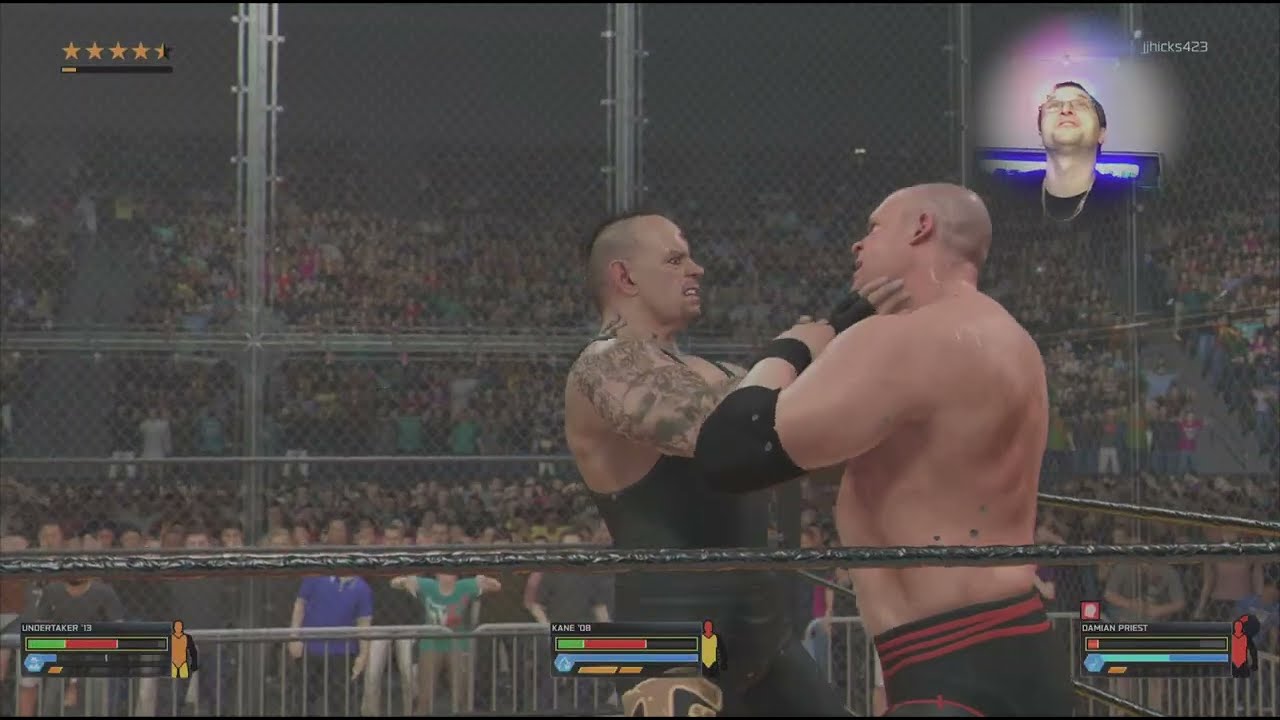 Тройной матч между Андертейкером Кейном и Дэмианом Пристом в WWE 2K26 #wwe2k26gameplay #wwe2k26