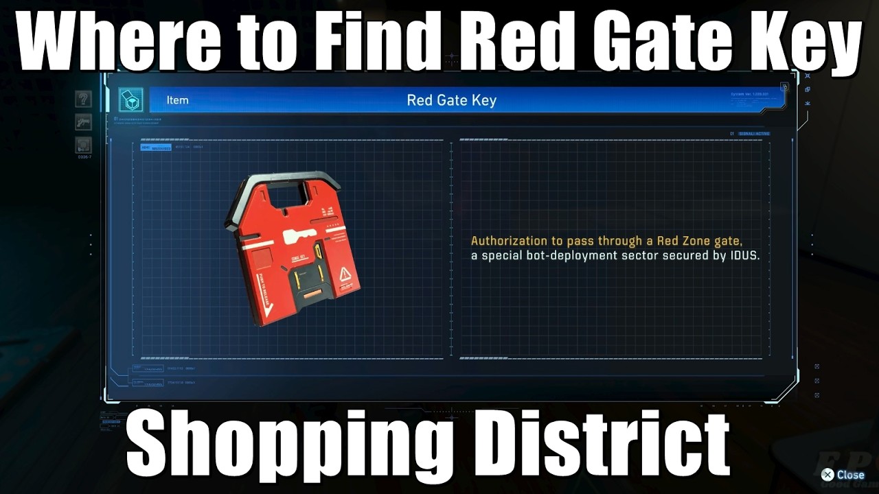 Pragmata - Where to Find Red Gate Key ( Shopping District )