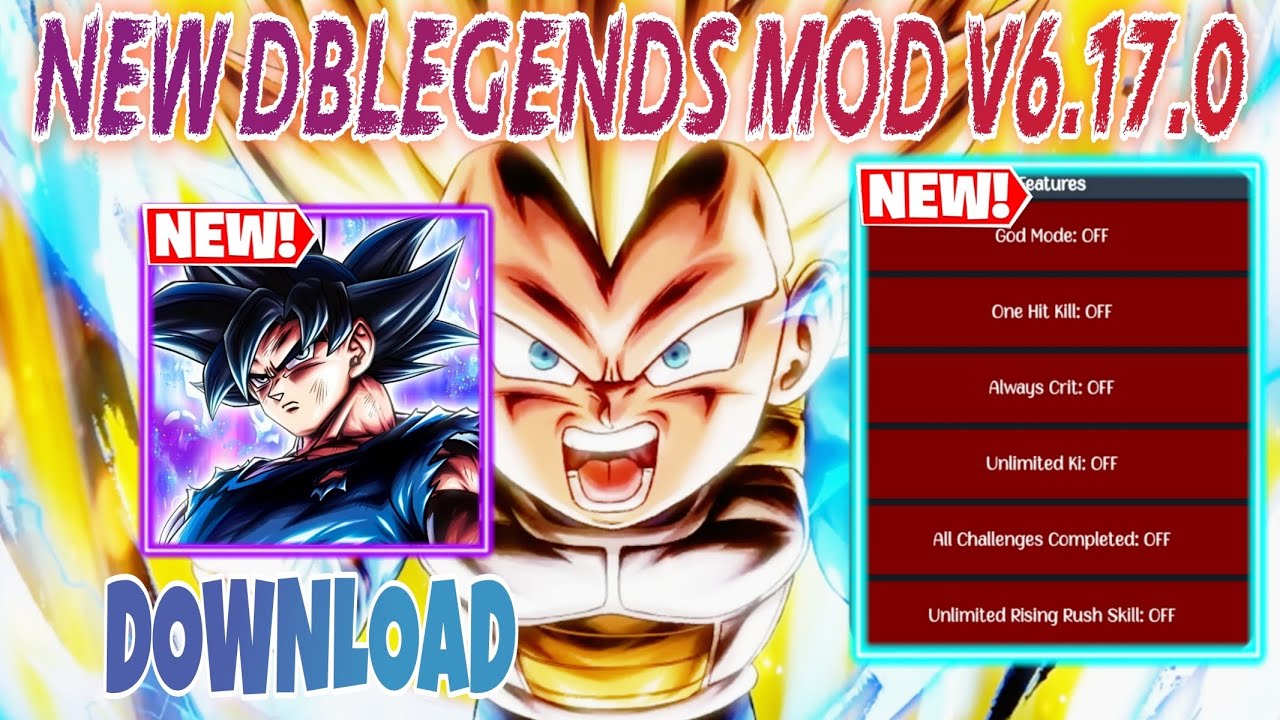 NEW DRAGONBALL LEGENDS MOD MENU V6.17.0 ( Dragonball legends )