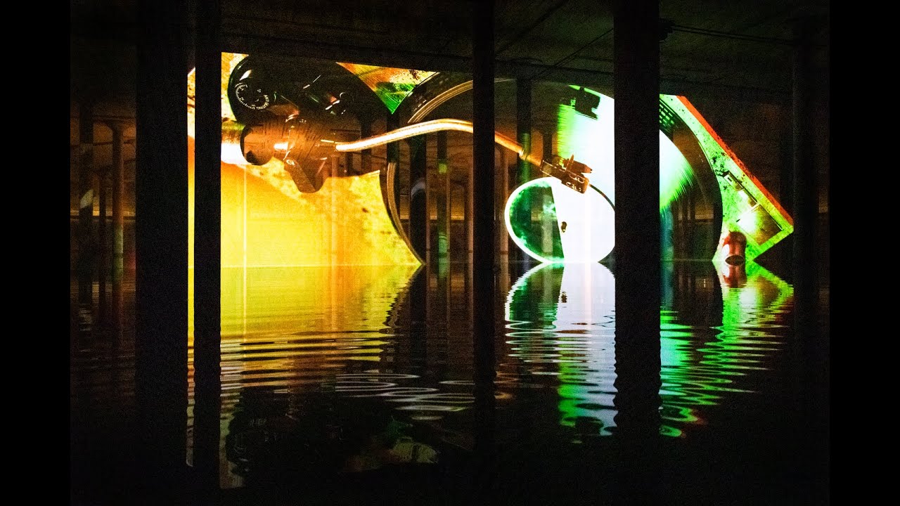 Anri Sala: Time No Longer, 3D PROJECTION GAUZE at Buffalo Bayou Park Cistern, Houston/Texas