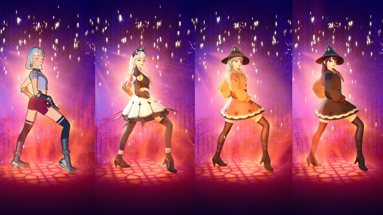 Woman emote with Lexa, Princess Lexa, and Lexa Hexbringer