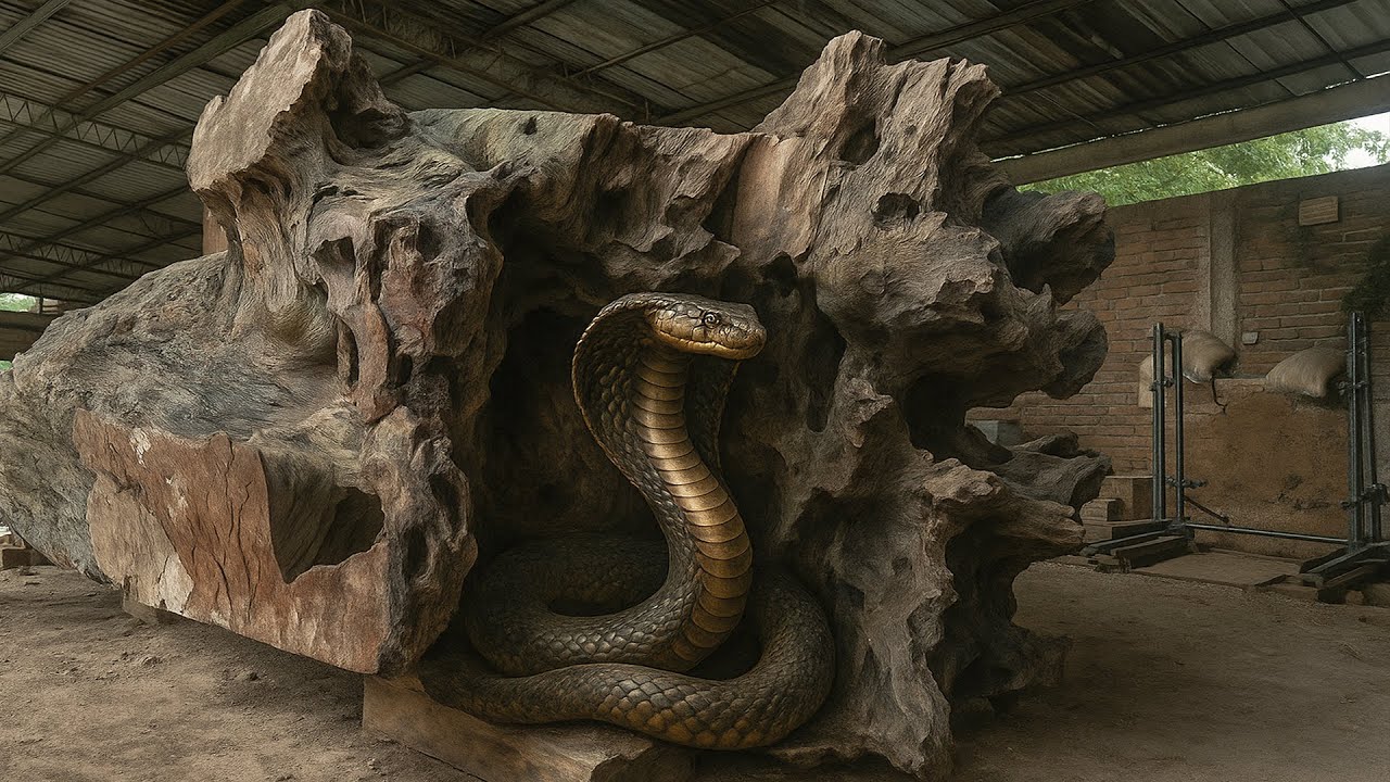 Discovery While Sawing Ancient Wood ‼ You Won’t Believe What Was Inside