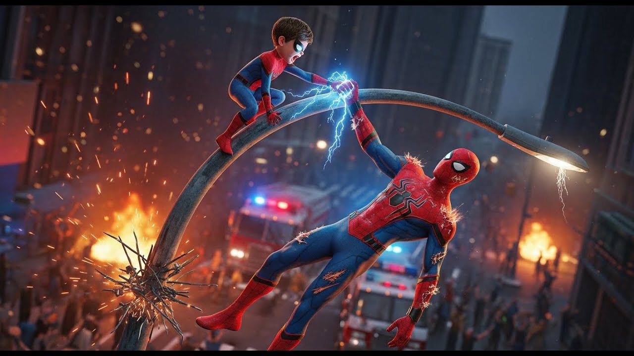 Marvel Breaks the Internet as Spider-Man's Son Catches Him Mid-Air Before He Hits Ground