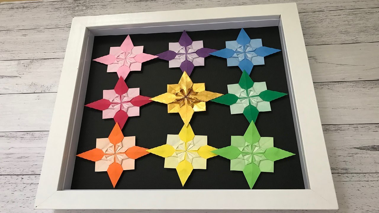 折り紙 1枚で星の折り方 Origami star tutorial（NiceNo1）