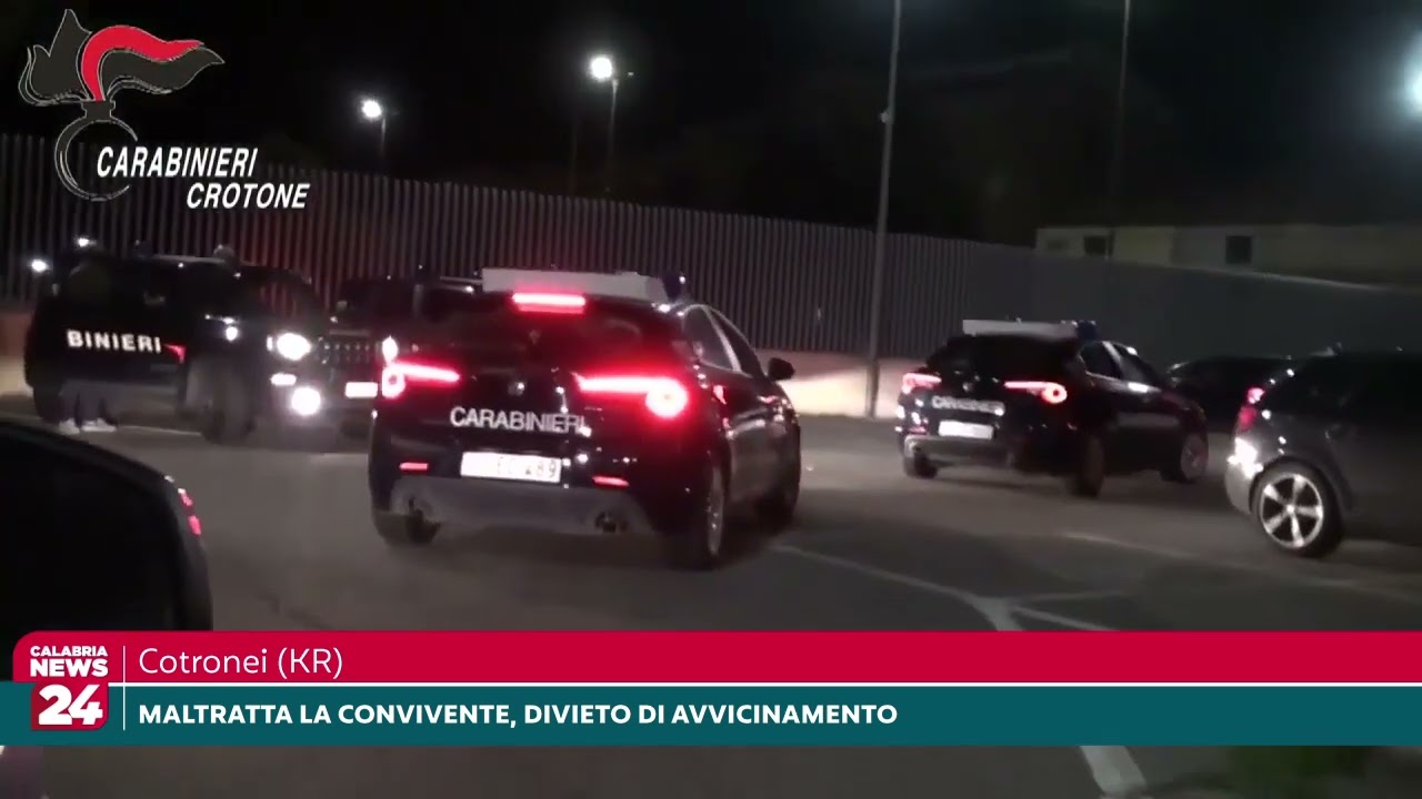 Cotronei, Maltratta la convivente, divieto di avvicinamento