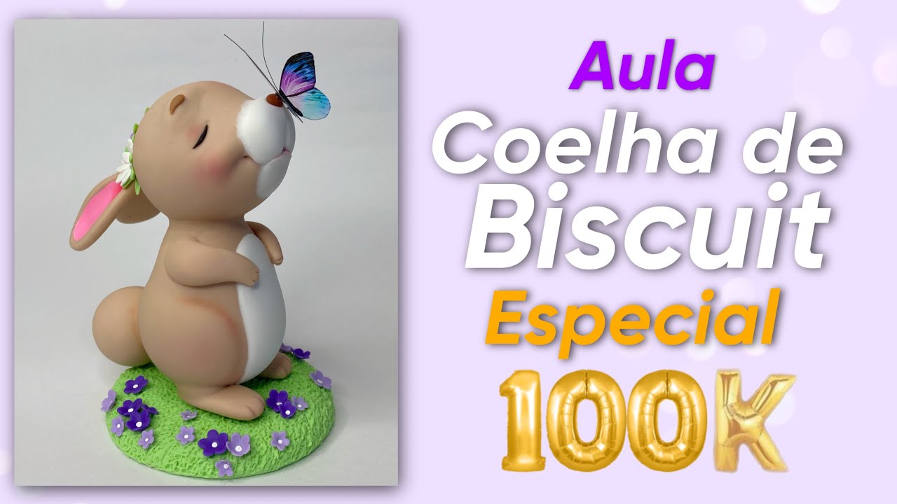 Aula Coelha de Páscoa de Biscuit | Especial 100k @AlmirNascimento