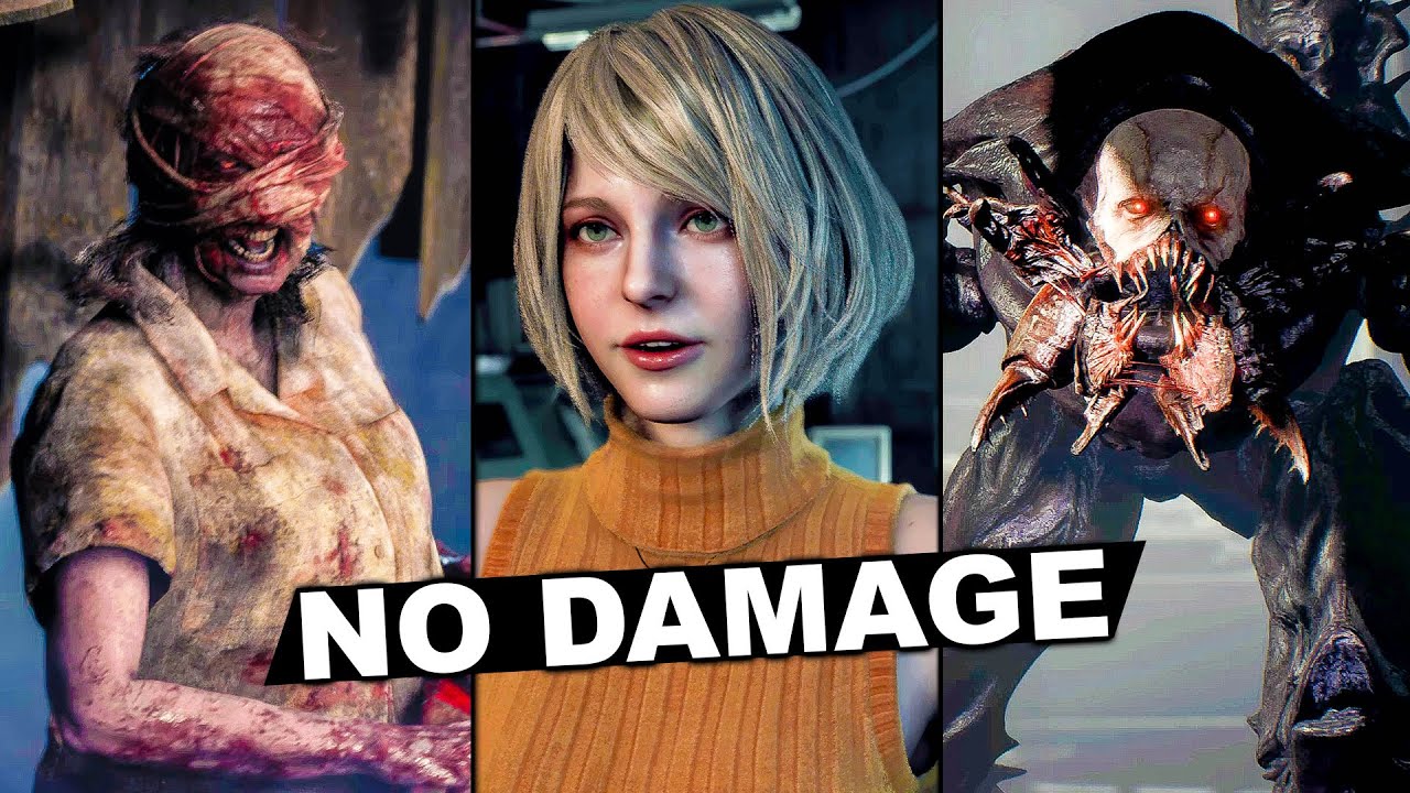 Resident Evil 4 Remake - All Boss Fights + Ending PS5 4K (Hardcore / No Damage)