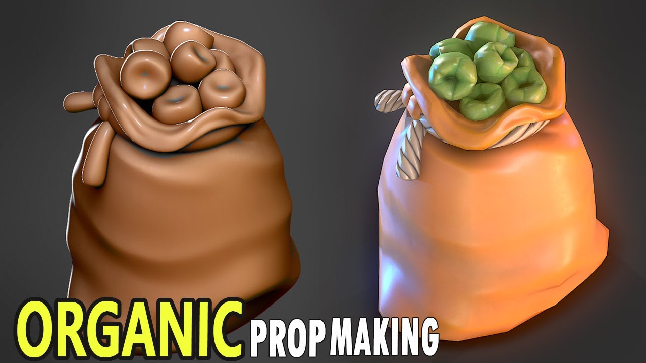 Stylized Sack 3D Model with Autodesk Maya, Zbrush, and Substance 3D Painter