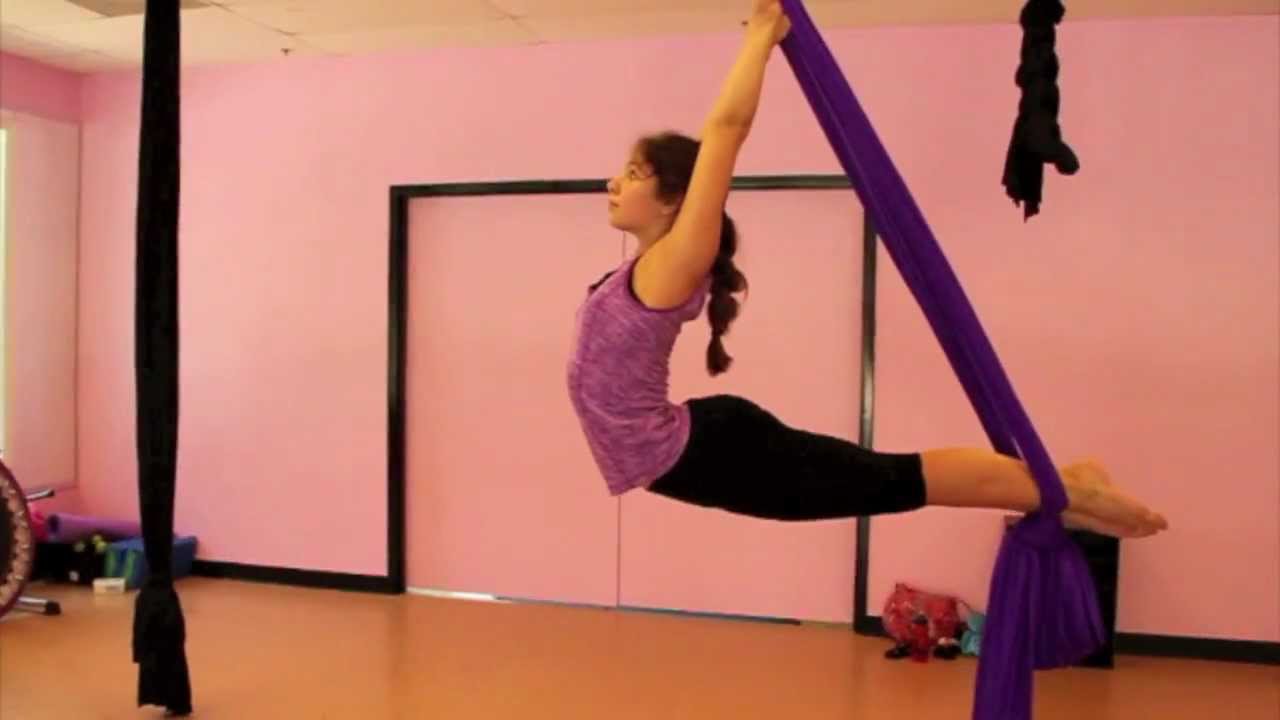 Amazing 13 year old on Silks after ONLY 3 Classes!
