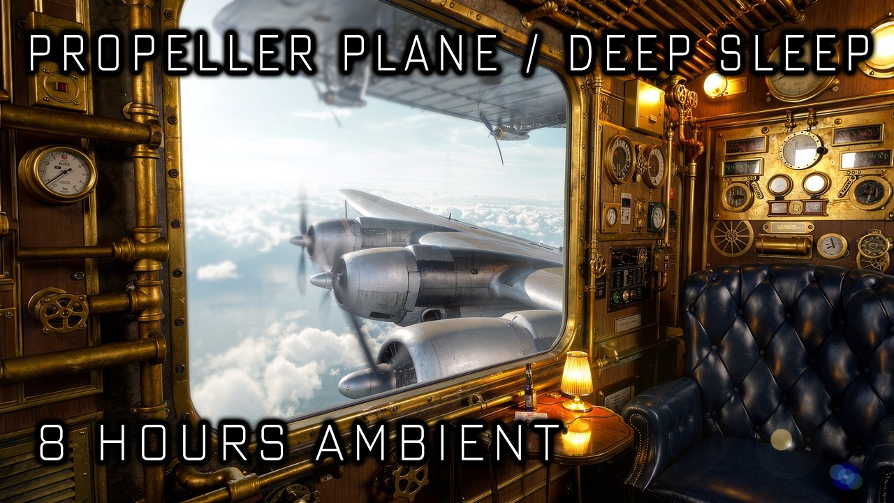 Stratospheric Cabin: 8 Hours Vintage Propeller Ambient for Sleep & Focus