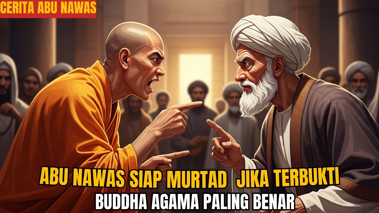 ABU NAWAS SIAP MURTAD TANTANG DEBAT BIKSU SOMBONG | CERITA ABU NAWAS PENGANTAR TIDUR