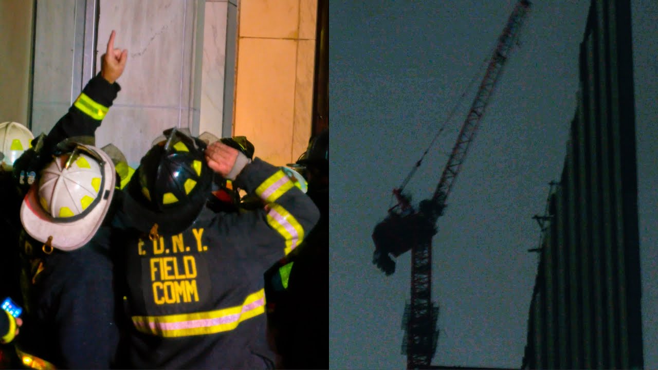 **10-60 MAJOR EMERGENCY** Massive Response to Crane Collapse on Mega-Highrise [ All-Hands Box 916 ]